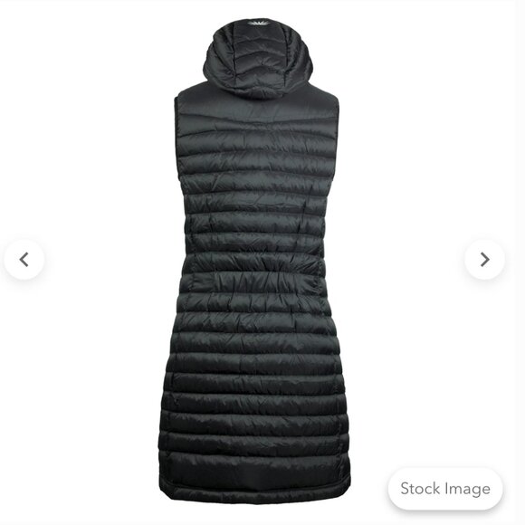 Skhoop of Scandinavia Osa Down Vest Women's XS Black Hip Length Zipper Hood - Picture 15 of 15